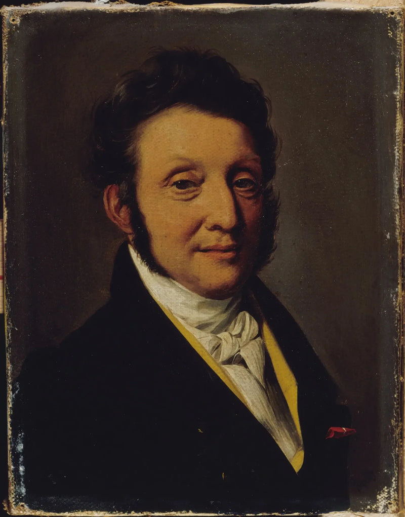 Porträtt av överstelöjtnant Gustave Pourlin - Louis-Léopold Boilly