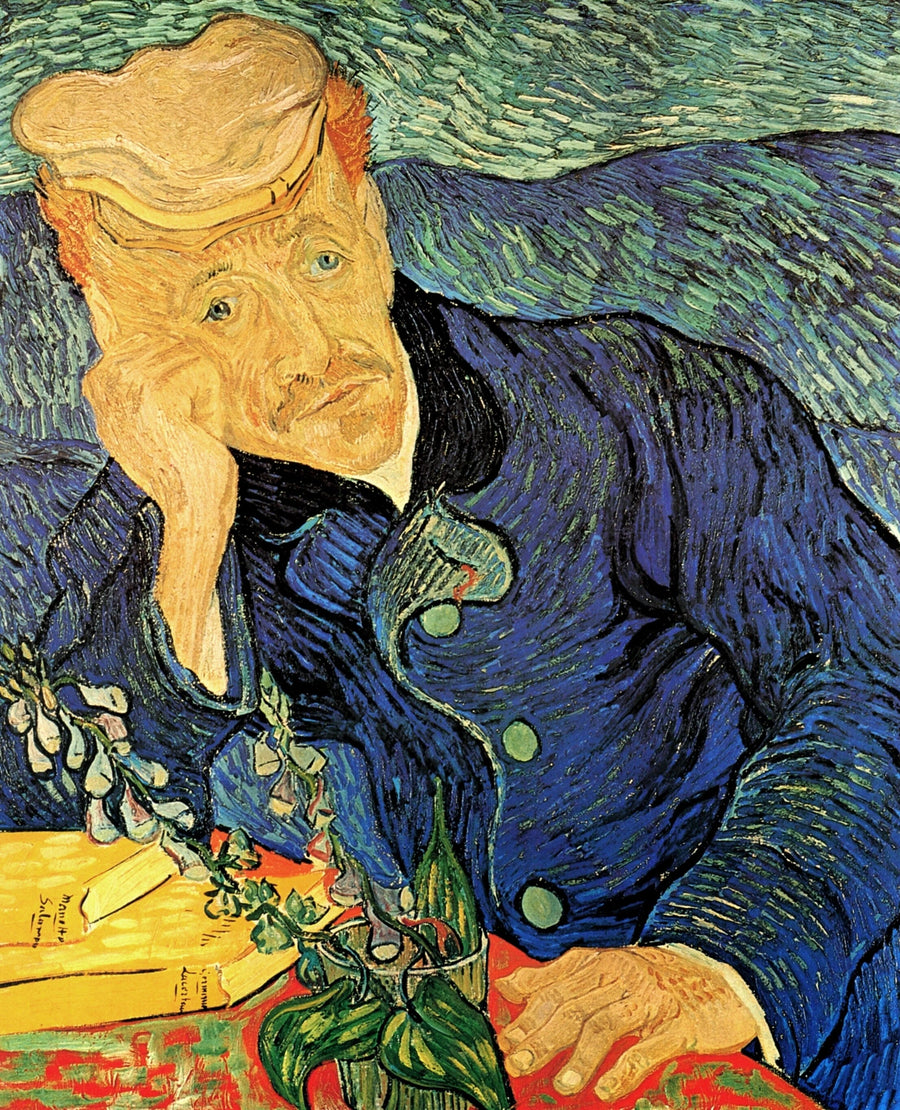 Porträtt av Dr Gachet med fingerborgsblomma - Vincent van Gogh