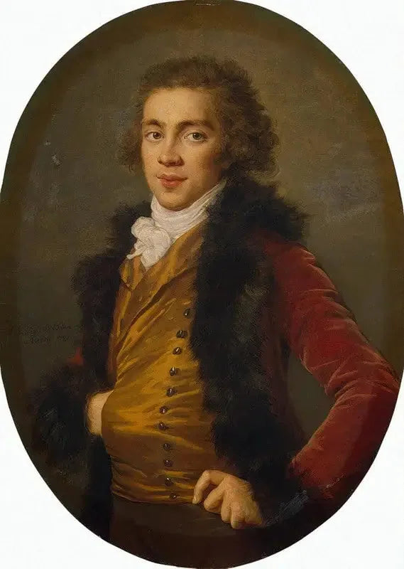Porträtt av baron Grigori Strogsnov - Élisabeth Vigée Le Brun