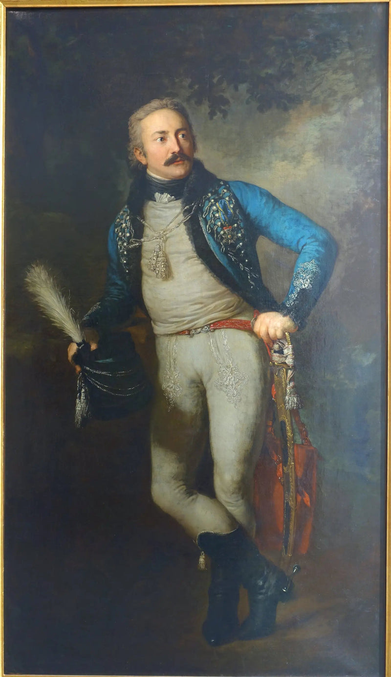 Porträtt av baron Johann Adolf von Thielmann - Anton Graff