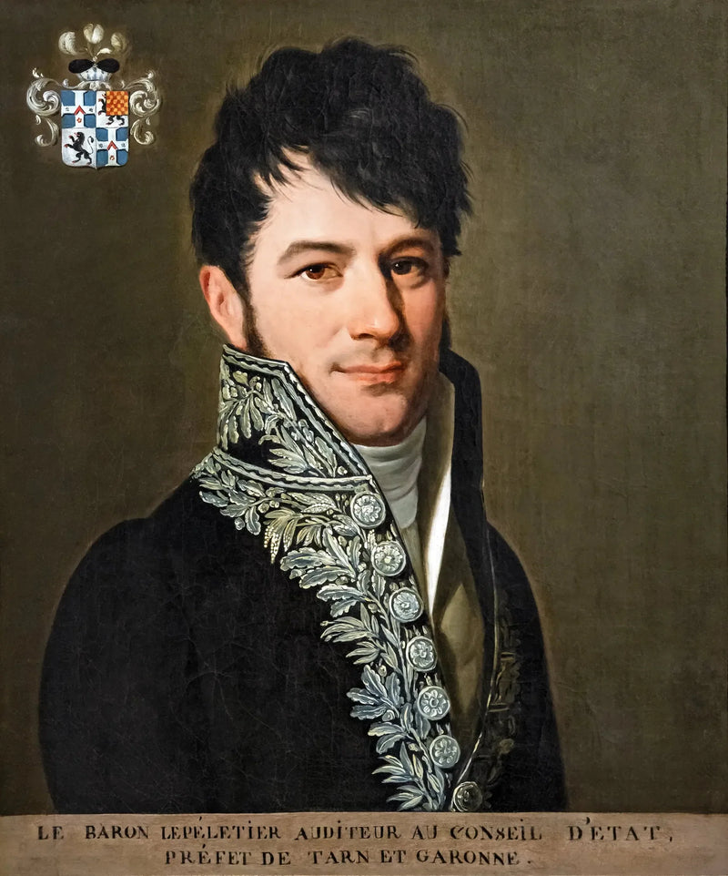Porträtt av baron Le Pelletier, prefekt i Tarn-et-Garonne - Louis-Léopold Boilly