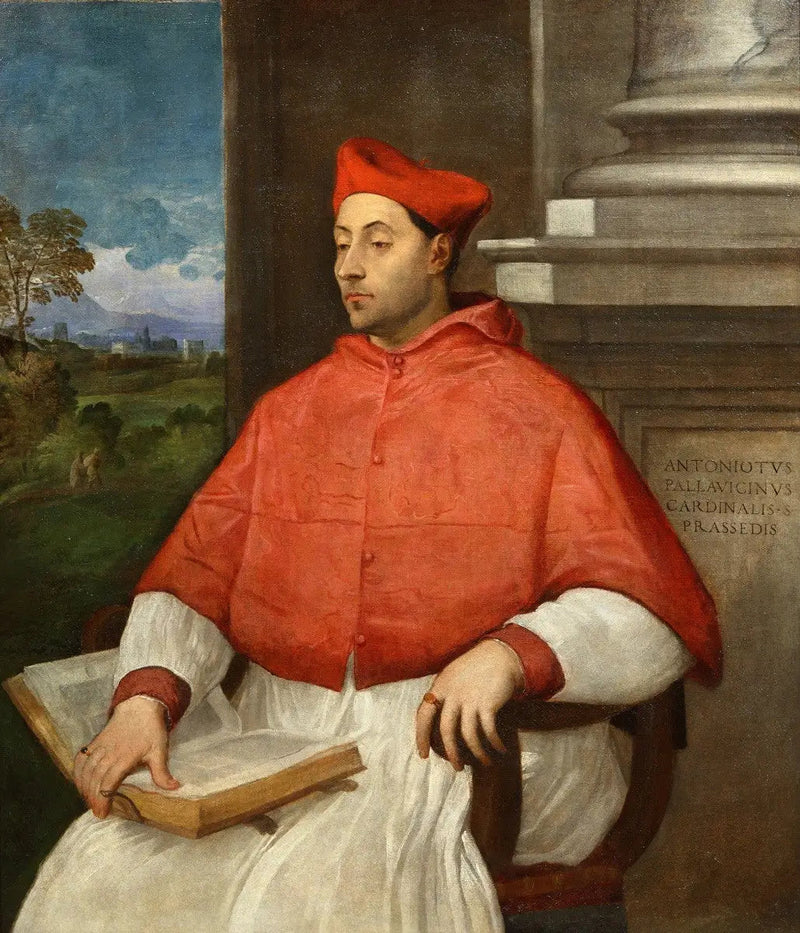 Porträtt av kardinalen Antonio Pallavicini - Titian
