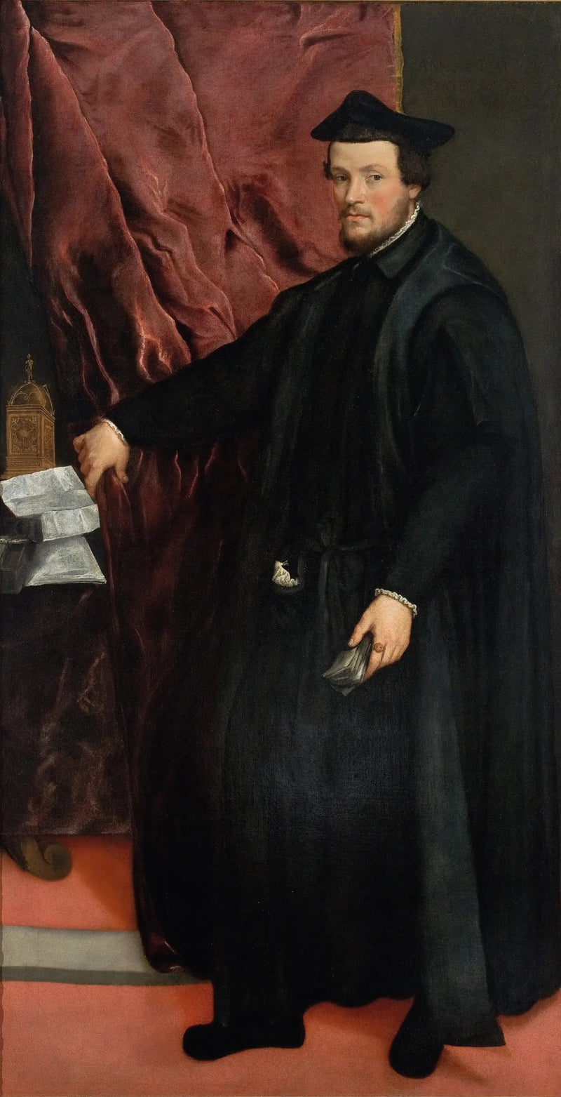 Porträtt av kardinalen Cristoforo Madruzzo - Titian