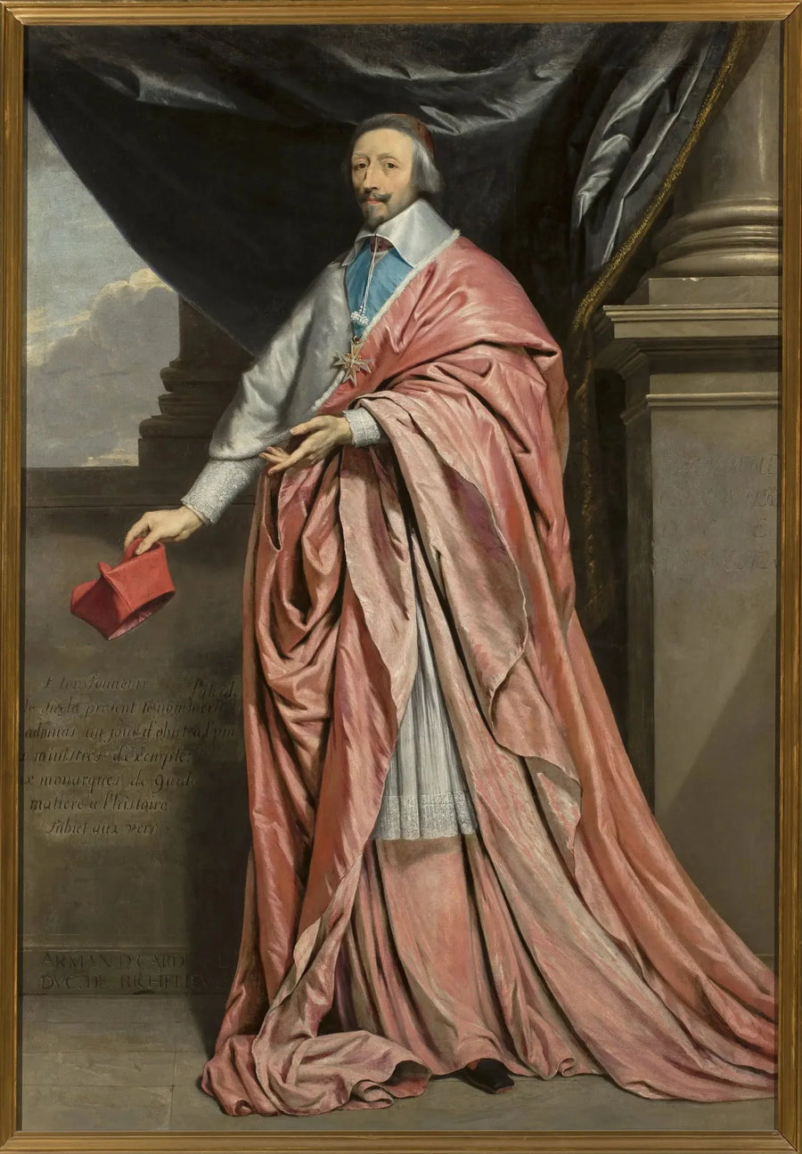 Porträtt av kardinal Richelieu. - Philippe de Champaigne