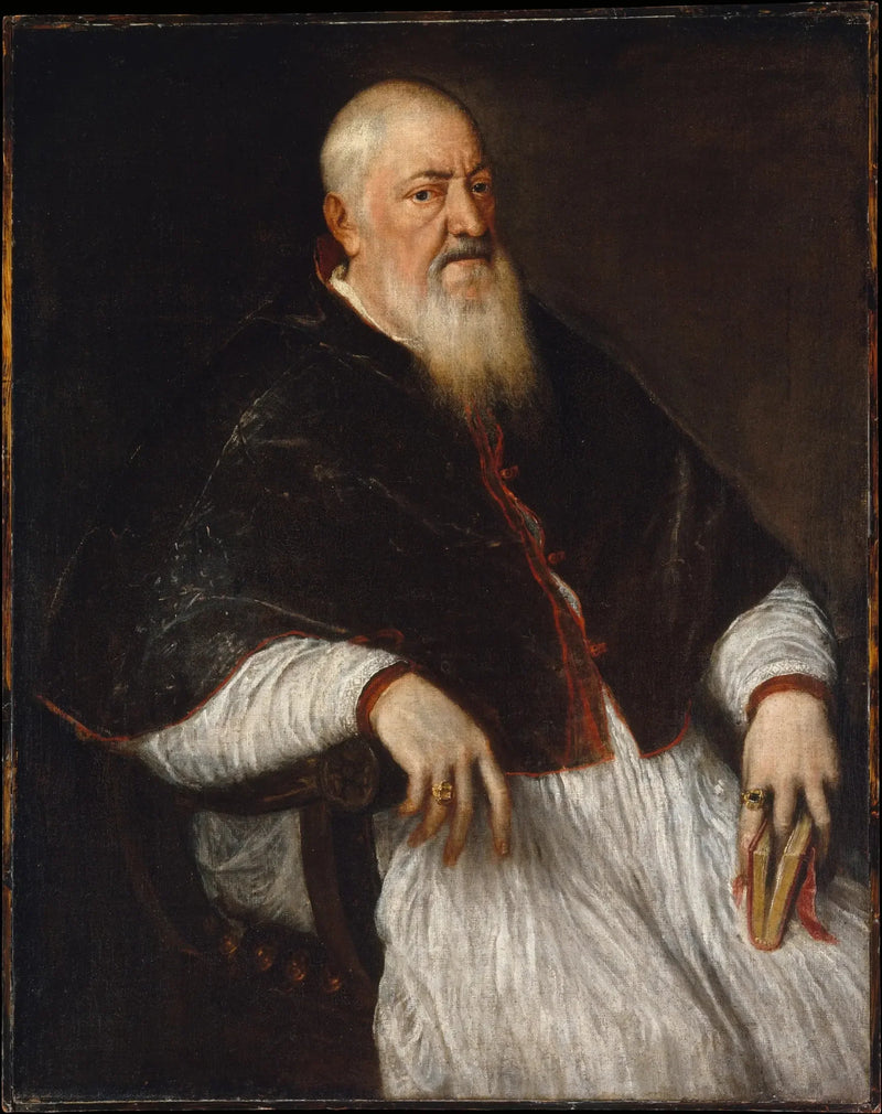 Porträtt av kardinalen Filippo Archinto - Titian