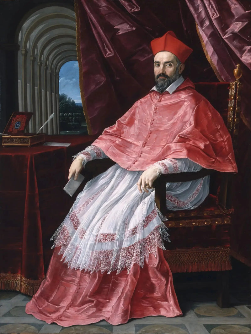 Porträtt av kardinalen Roberto Ubaldino, påvligen legat i Bologna - Guido Reni