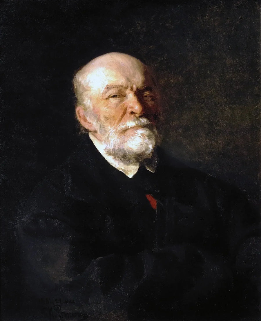 Porträtt av kirurgen Nikolaï Ivanovitch Pirogov - Ilya Repin