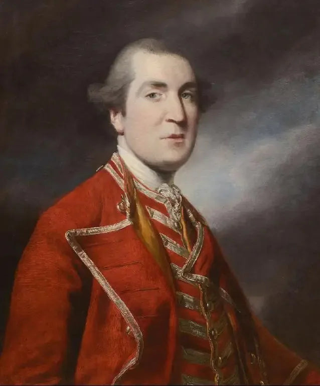 Porträtt av den femte vicomten Allen, kallad Joshua (1728-1816) i Lord Lieutenant-uniform - Joshua Reynolds