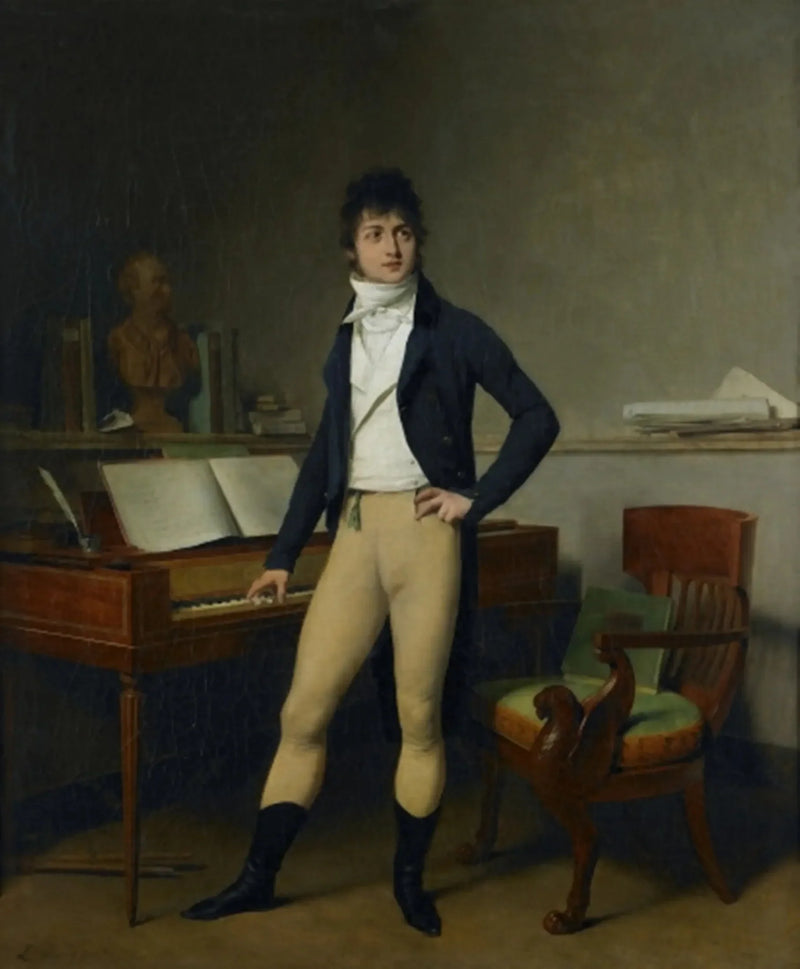Porträtt av kompositören François Adrien Boieldieu - Louis-Léopold Boilly