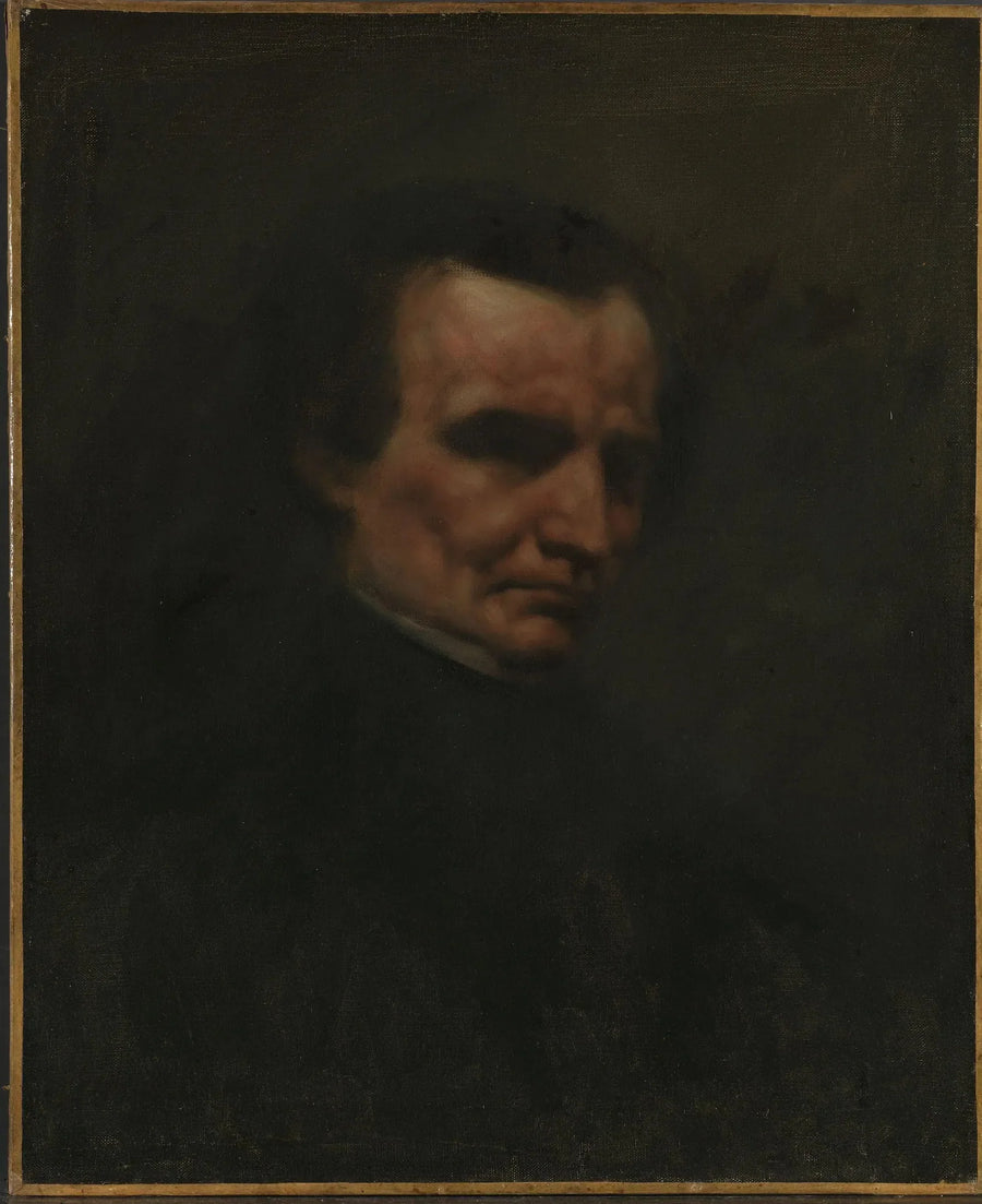 Porträtt av kompositören Hector Berlioz - Gustave Courbet