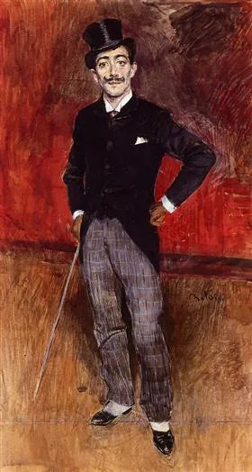 Porträtt av greve De Rasty - Giovanni Boldini