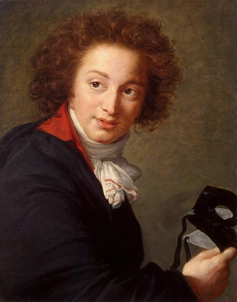 Porträtt av greve Grigori Tchernychev med en mask i handen - Élisabeth Vigée Le Brun