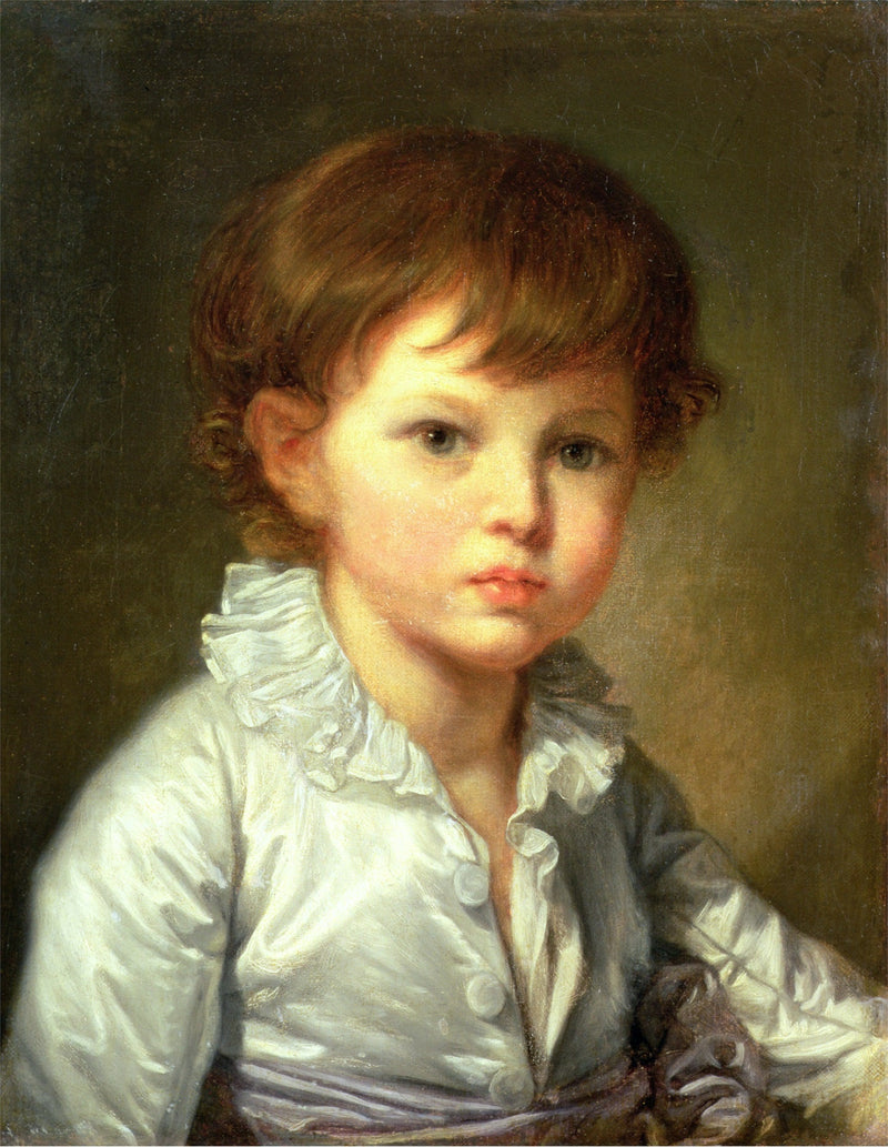 Porträtt av greve Pavel Stroganov som barn - Jean-Baptiste Greuze