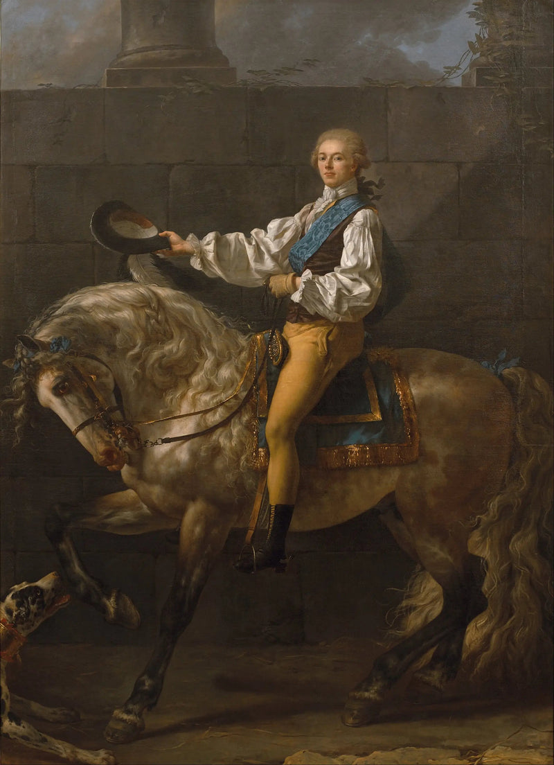 Porträtt av greven Stanislas Potocki - Jacques-Louis David