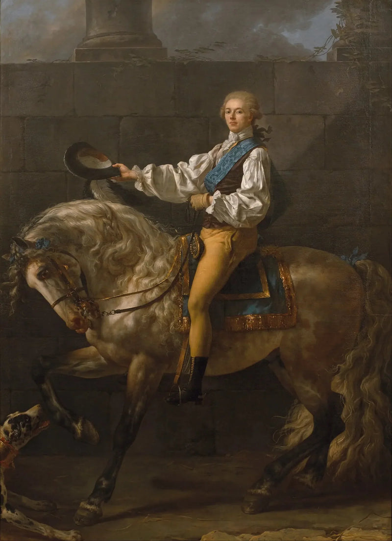 Porträtt av greven Stanislas Potocki - Jacques-Louis David