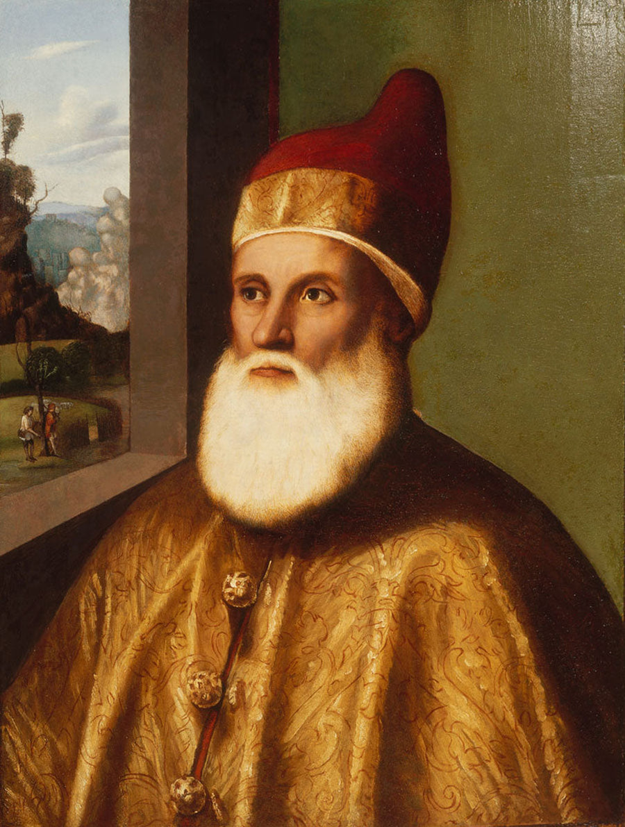 Porträtt av Doge Agostino Barbarigo - Marco Basaiti