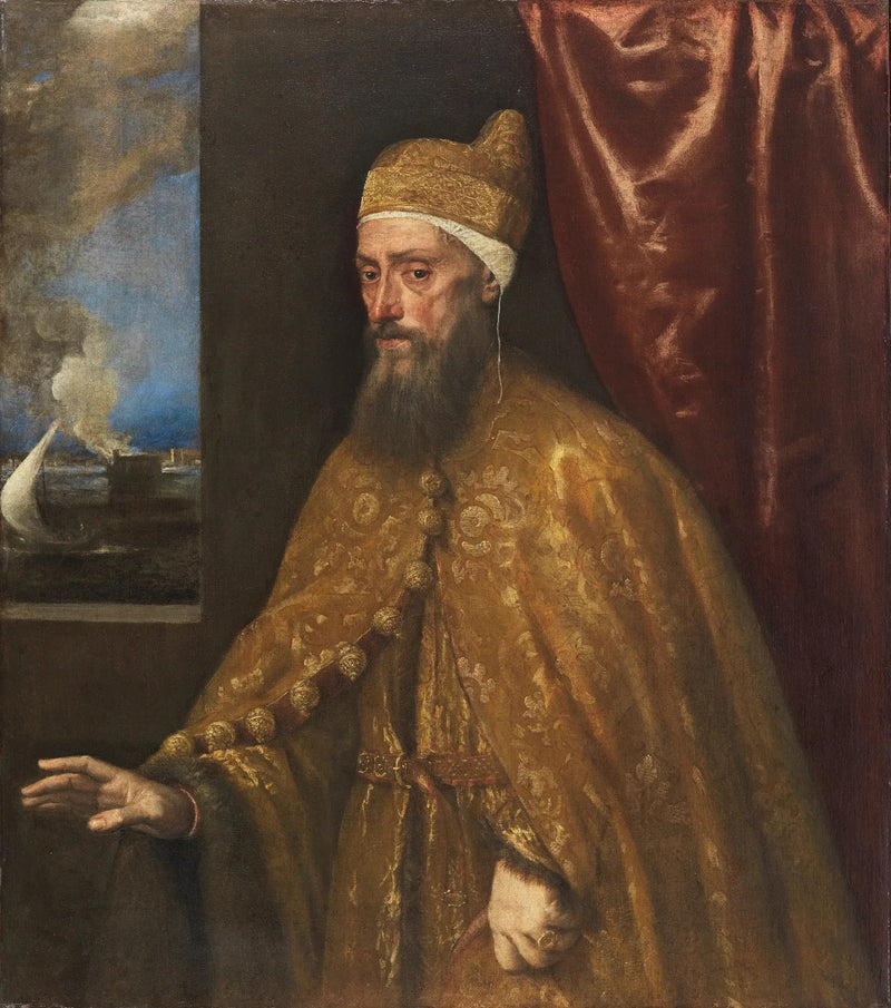 Porträtt av dogen Francesco Venier - Titian