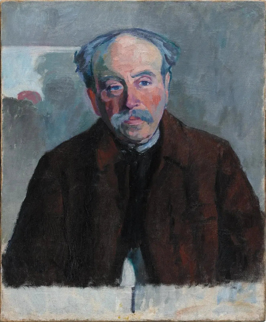 Porträtt av Douanier Rousseau - Robert Delaunay
