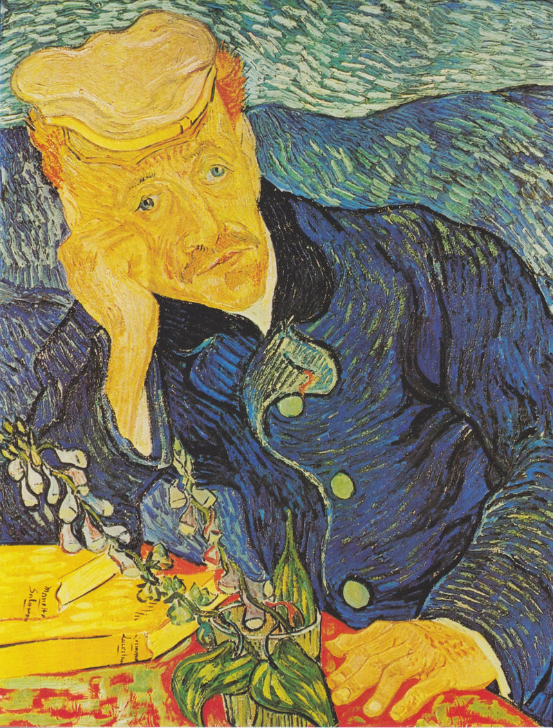 Porträtt av Dr Gachet med fingerborgsblomma - Vincent van Gogh