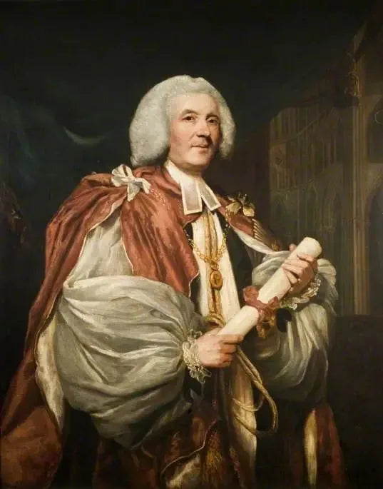 Porträtt av Dr John Thomas, biskop av Rochester - Joshua Reynolds