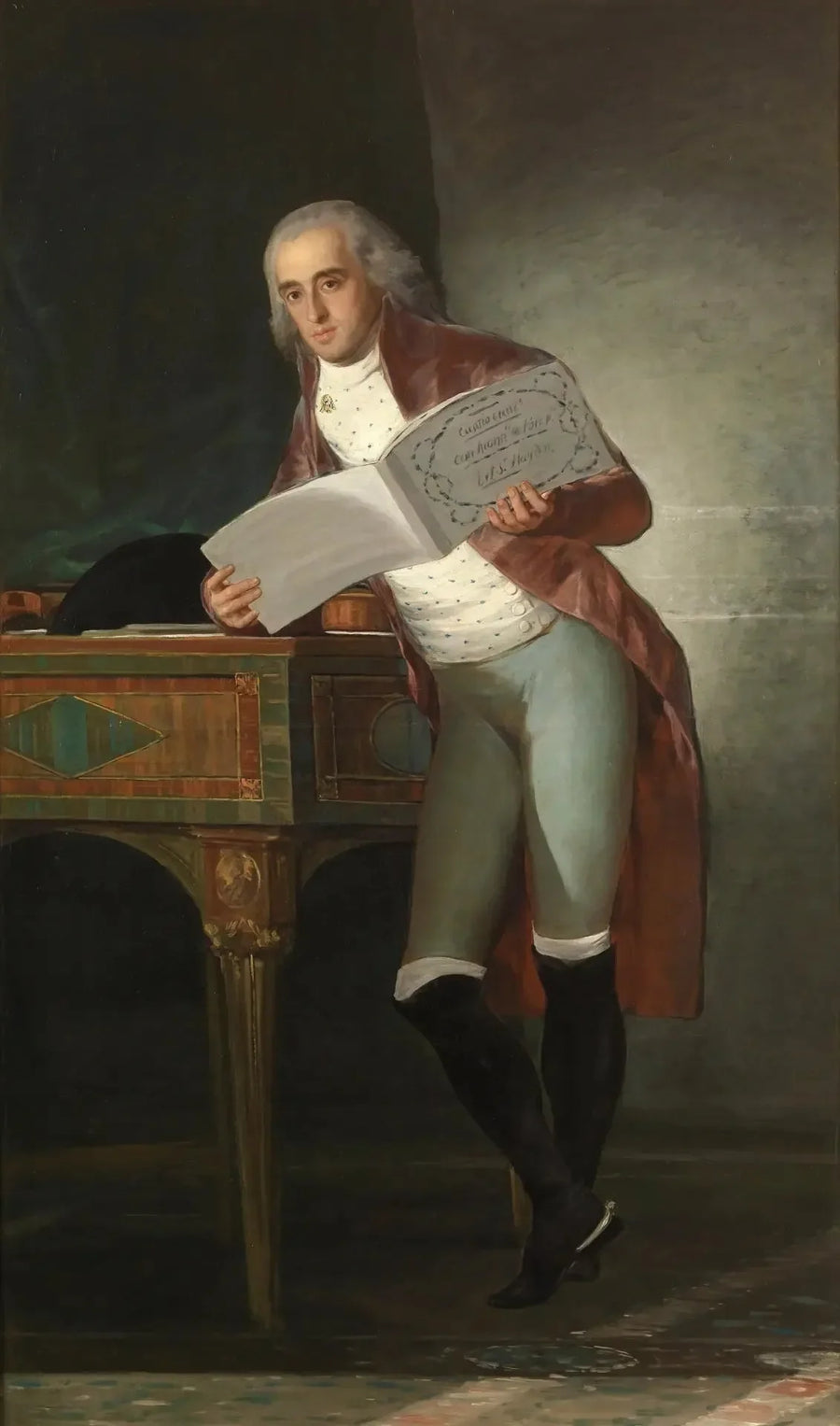porträtt av hertig av Alba - Francisco de Goya