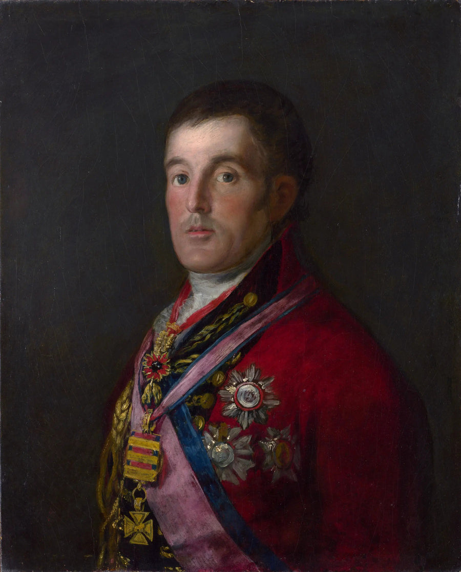 Porträtt av hertigen av Wellington - Francisco de Goya