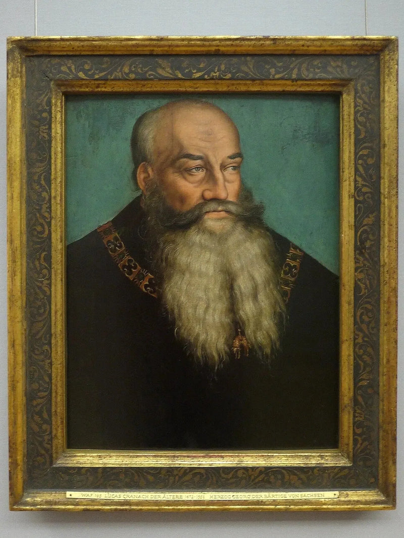 Porträtt av hertig Georg av Sachsen, kallad Georg Skäggige - Lucas Cranach den äldre