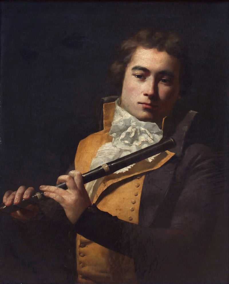 Porträtt av flöjtisten François Devienne - Jacques-Louis David