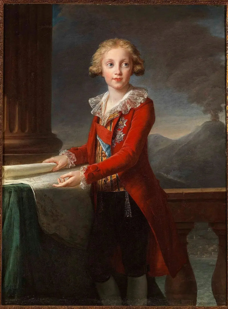Porträtt av den unge Francesco av Bourbon-Sicilien - Élisabeth Vigée Le Brun