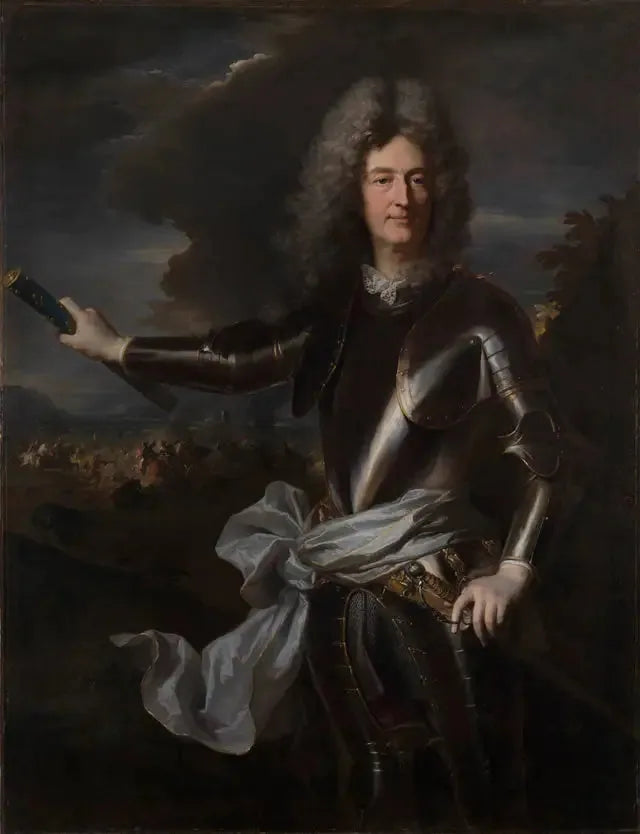 Porträtt av marskalken Charles-Auguste Goyon de Matignon, grev av Gacé - Hyacinthe Rigaud