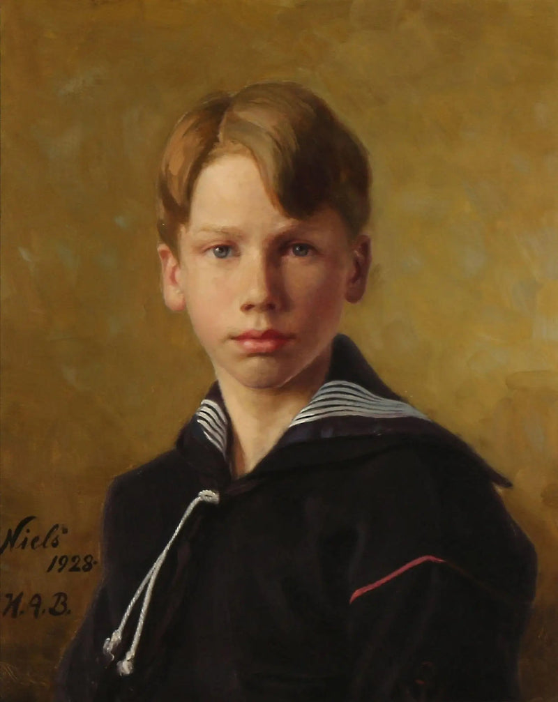 Porträtt av konstnärens systerson, Nils - H. A. Brendekilde