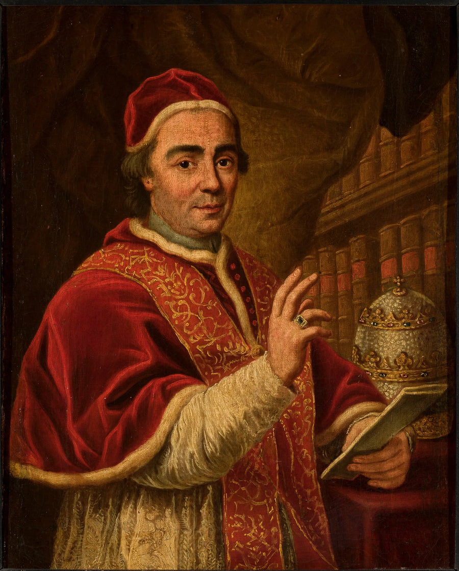 Porträtt av påven Clemens XIII - Anton Raphael Mengs