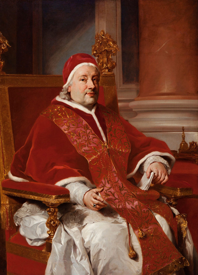 Porträtt av påven Clemens XIII - Anton Raphael Mengs