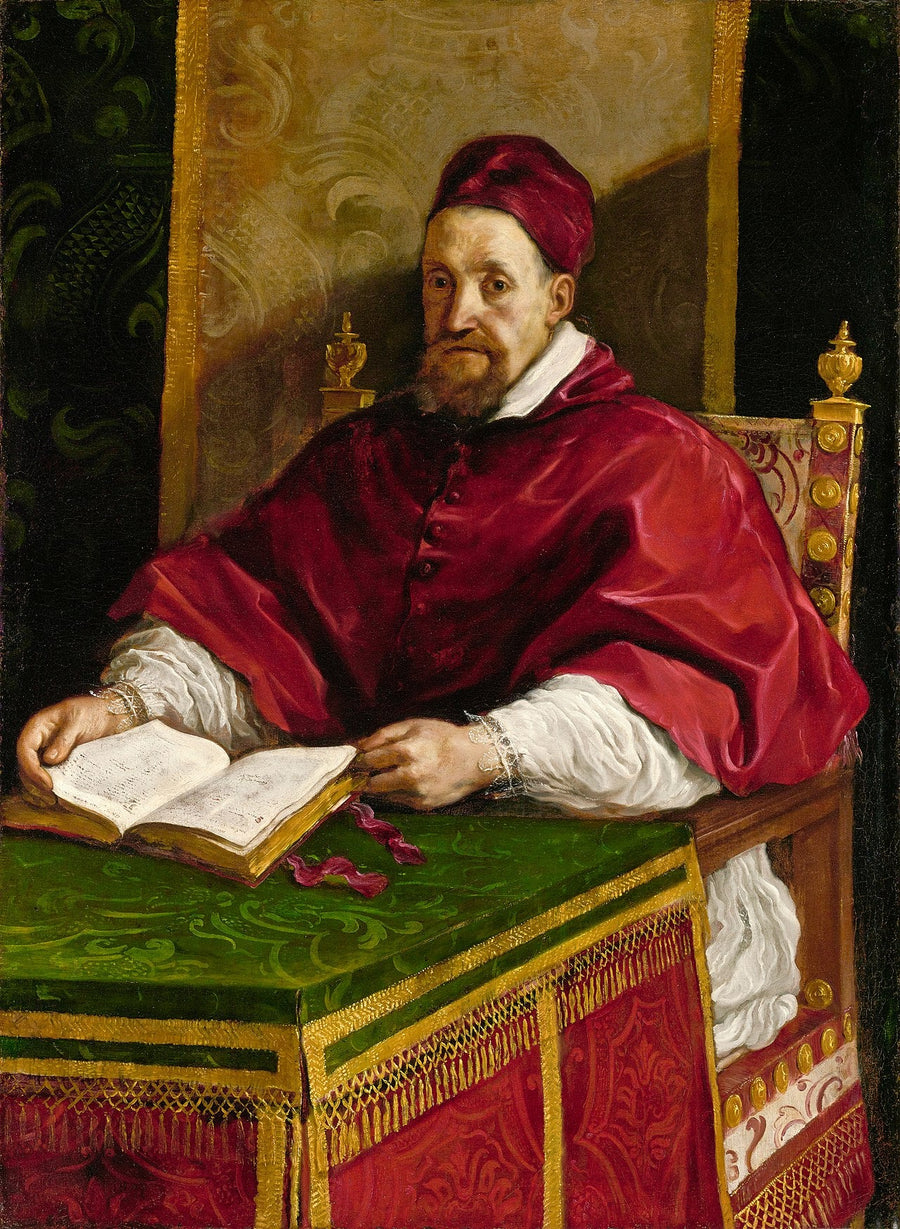 Porträtt av påven Gregorius XV - Guercino