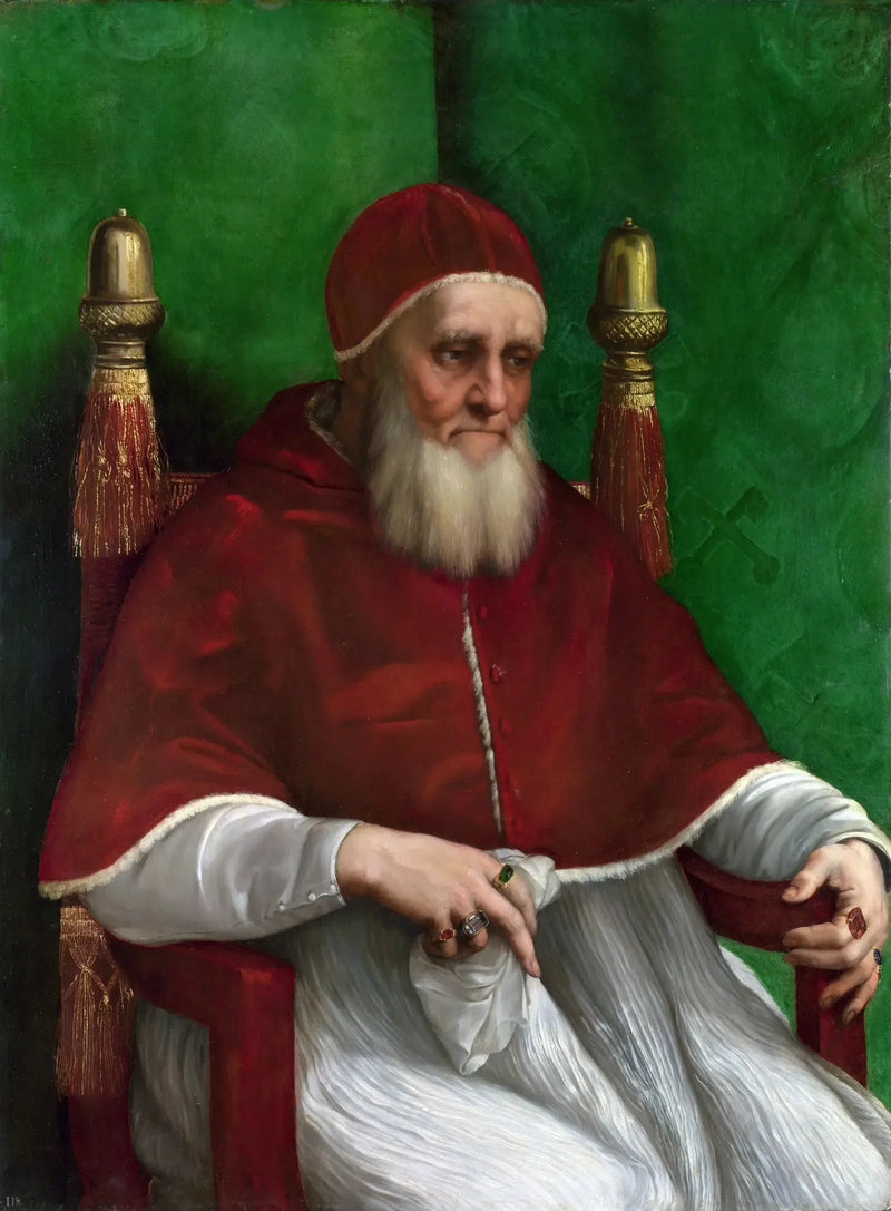 Påve Julius II:s porträtt - Raphael Sanzio