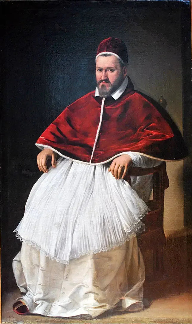 Porträtt av påve Paul V - Le Caravage