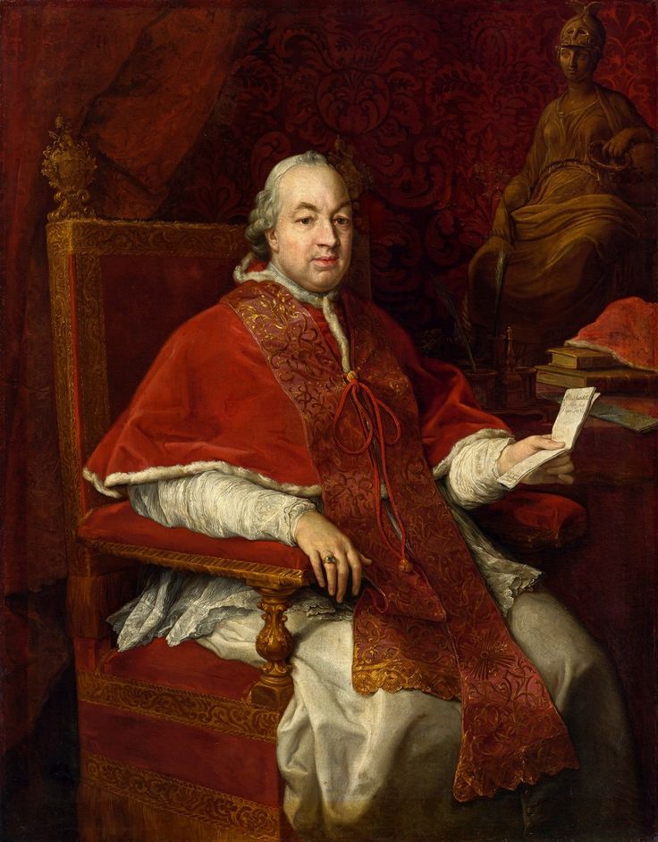 Porträtt av påven Pius VI. - Pompeo Batoni