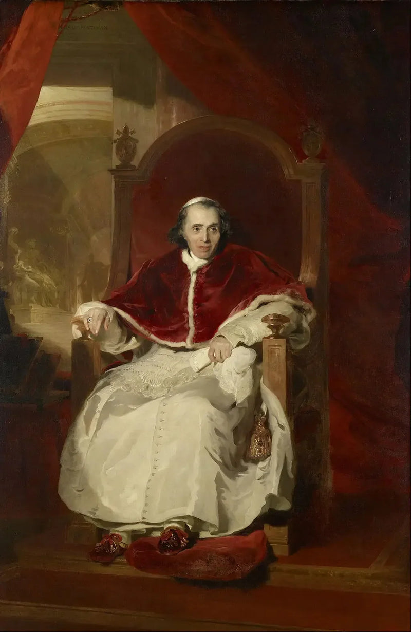 Porträtt av påven Pius VII - Thomas Lawrence