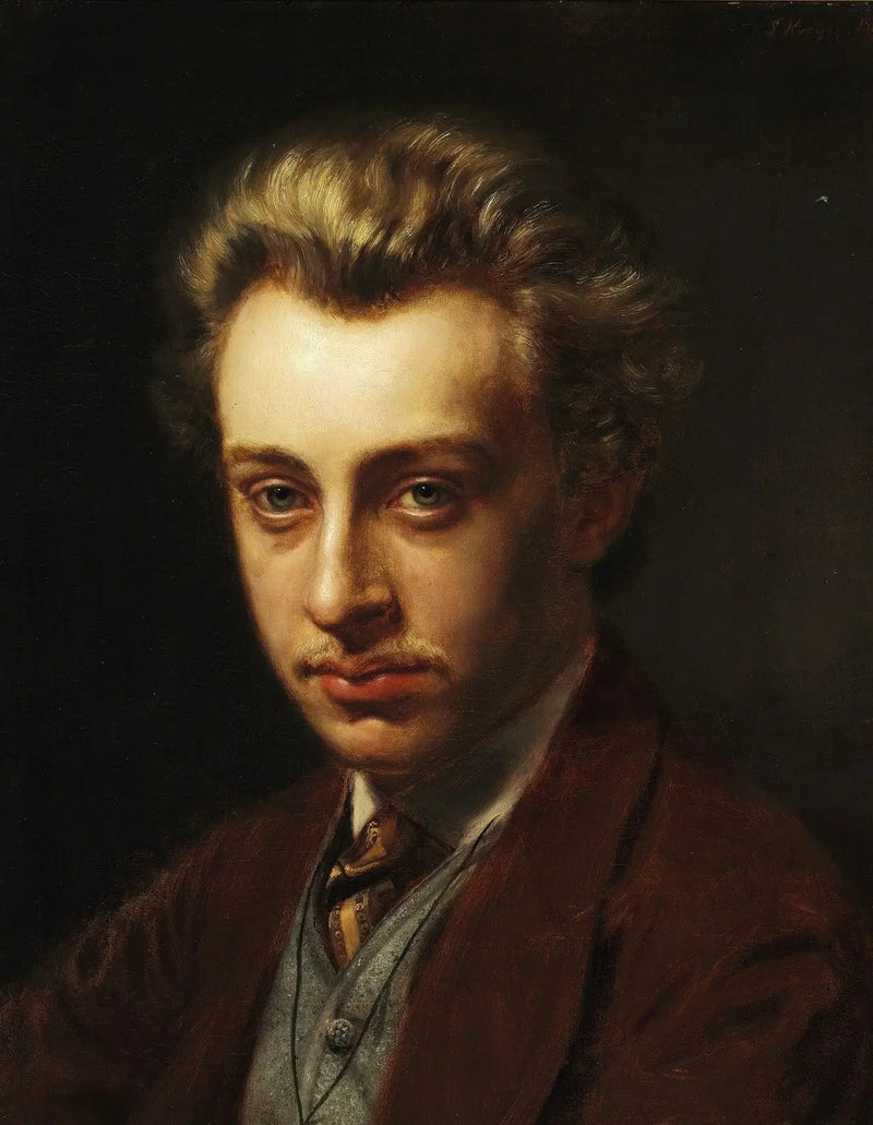 Porträtt av målaren Frans Schwartz - Peder Severin Krøyer
