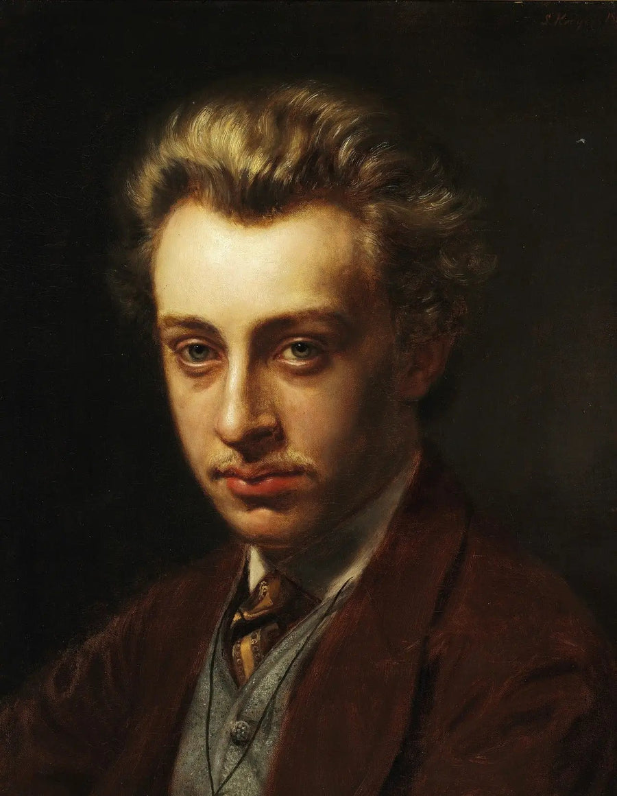 Porträtt av målaren Frans Schwartz - Peder Severin Krøyer
