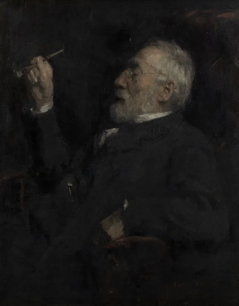 Porträtt av målaren Jozef Israëls (1824-1911) - Isaac Israëls