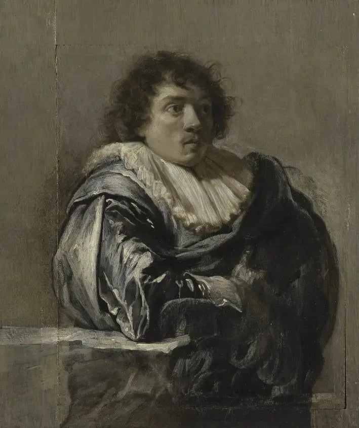 Porträtt av målaren Palamedesz Palamedes, gen. Stevaerts - Antoine van Dyck