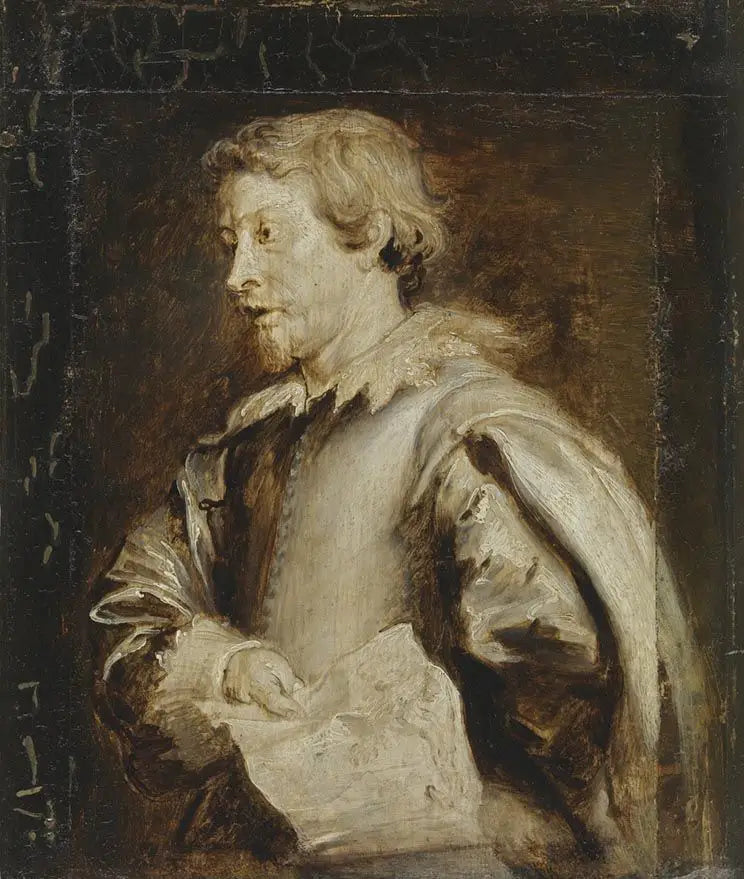 Porträtt av landskapsmålaren Lucas van Uden - Antoine van Dyck