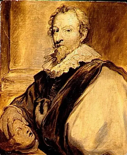 Porträtt av målaren van Baelen - Antoine van Dyck