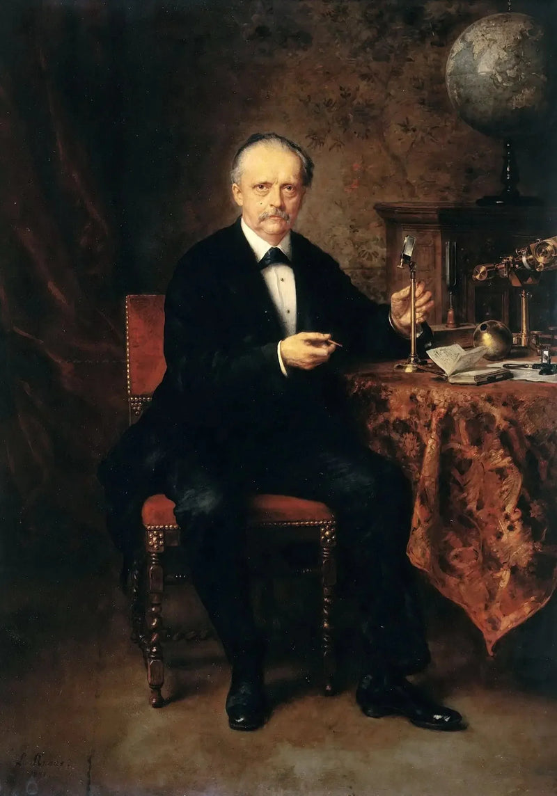 Porträtt av fysikern Hermann von Helmholtz - Ludwig Knaus