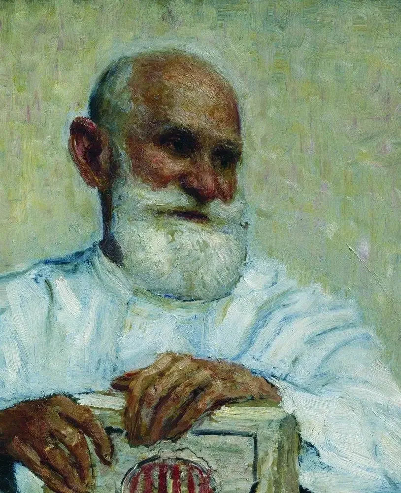 Porträtt av fysiologen Ivan Petrovitch Pavlov - Ilya Repin