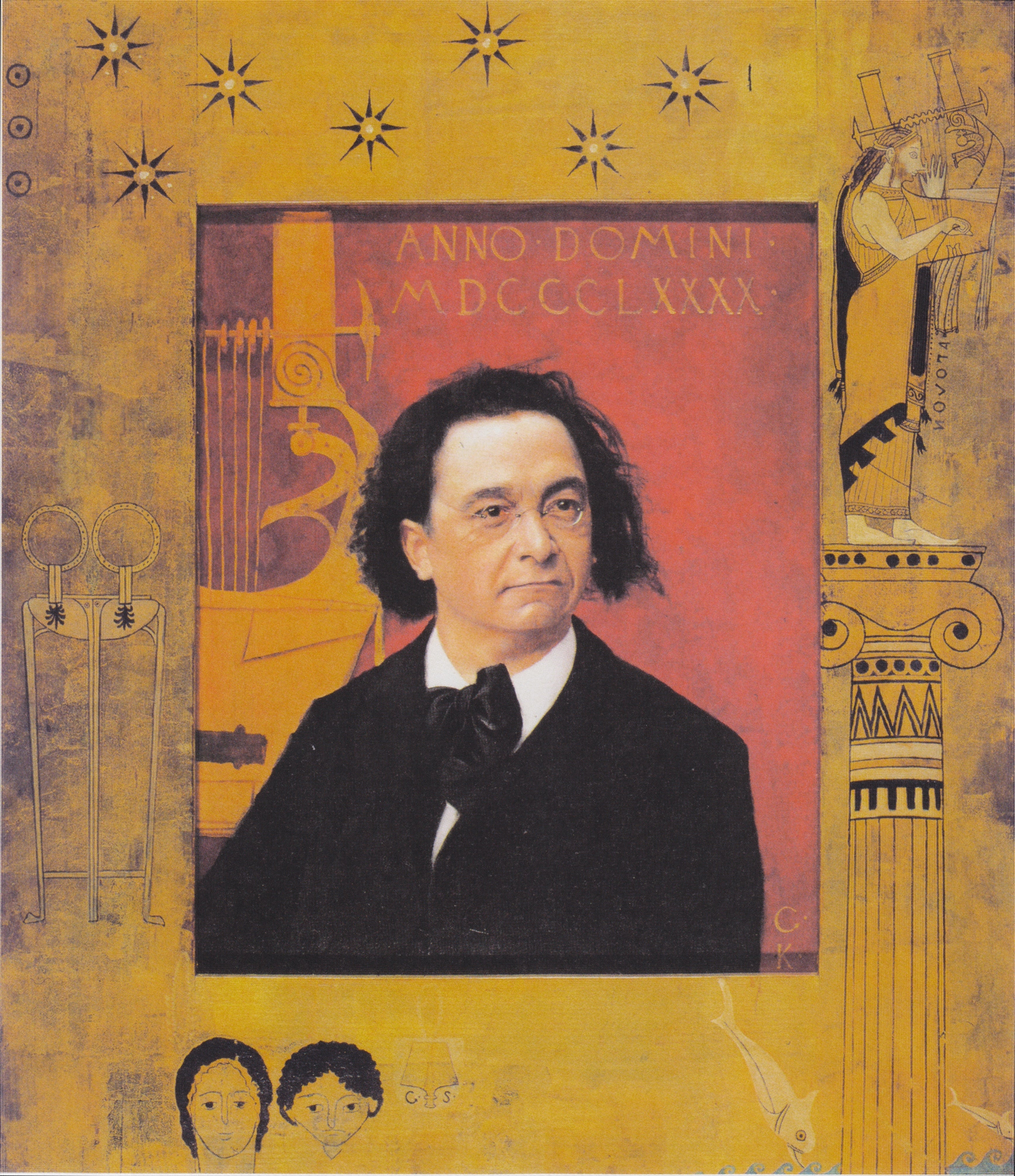 Reproduction du tableau « Portrait du pianiste Joseph Pembauer - Gustav Klimt » par Alpha Reproduction en peinture à l’huile