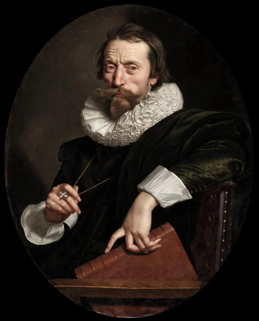 Porträtt av den italienska poeten Giambattista Marino - Frans Pourbus den yngre