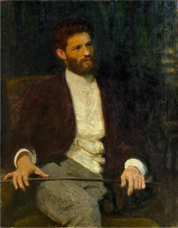 Porträtt av skulptören Mark Matveevich Antokolski. - Ilya Repin
