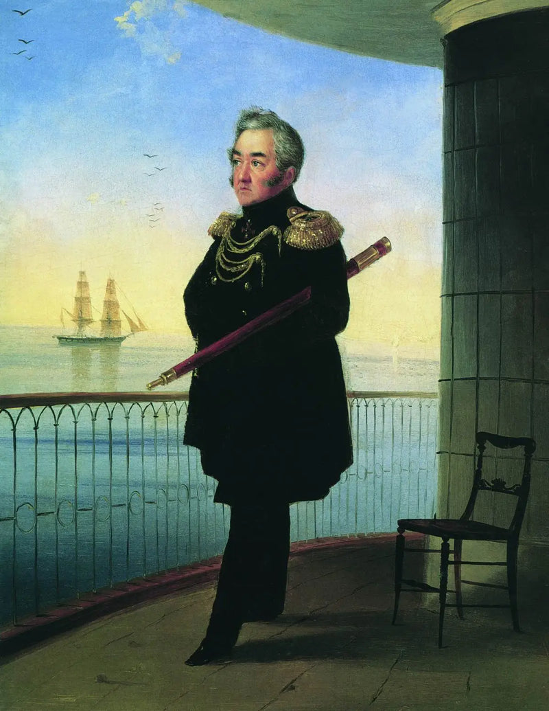 Porträtt av viceamiral M.P. Lazarev - Ivan Aïvazovski